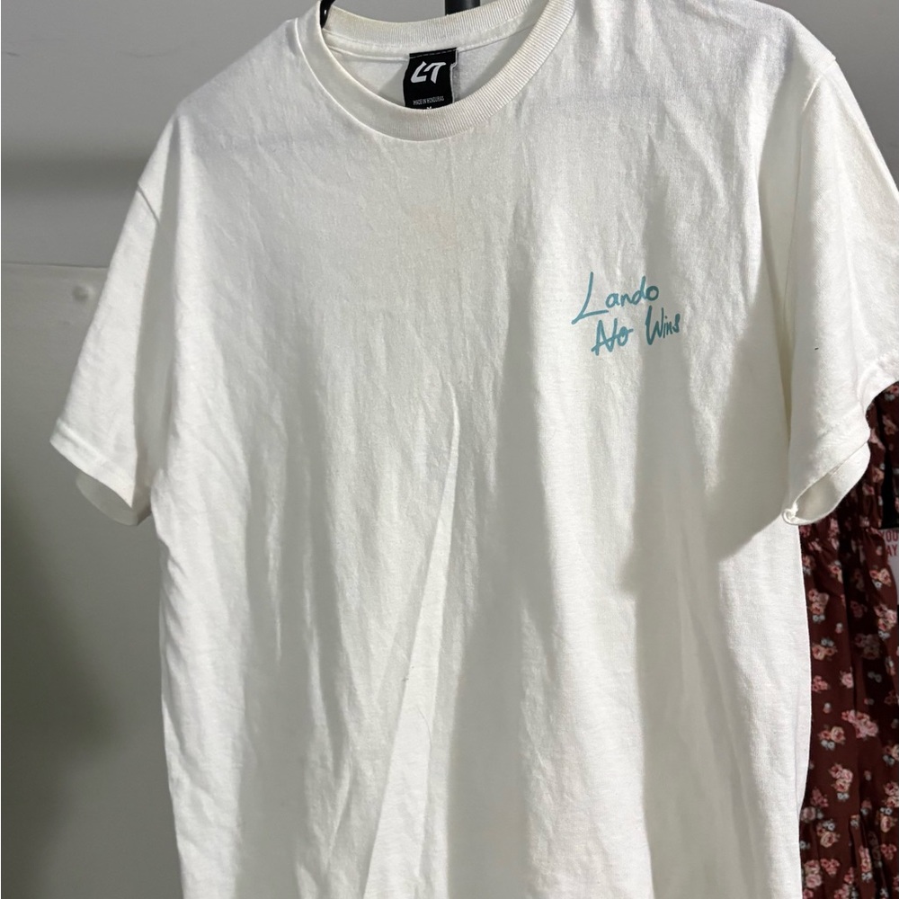 LN4 - Lando NOWINS Miami 2024 White Graphic Men's T-Shirt